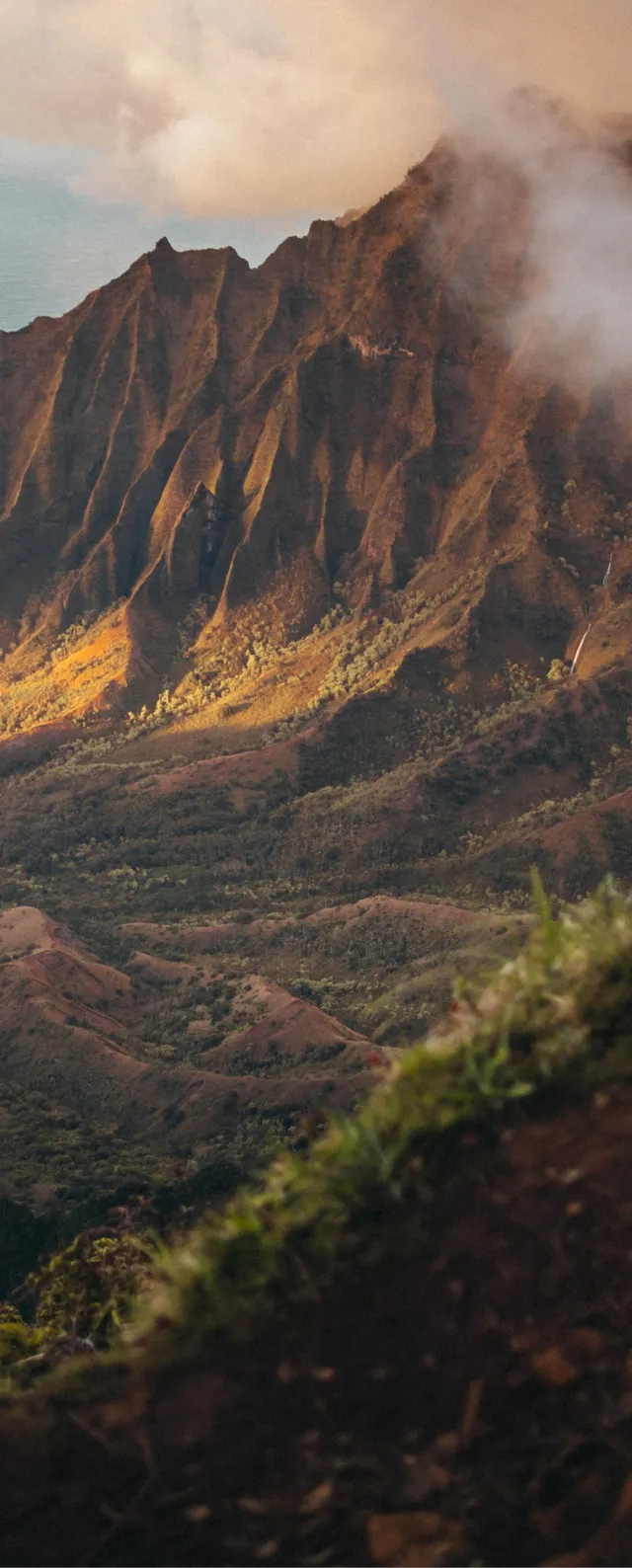 Image of a beach on a mountainside