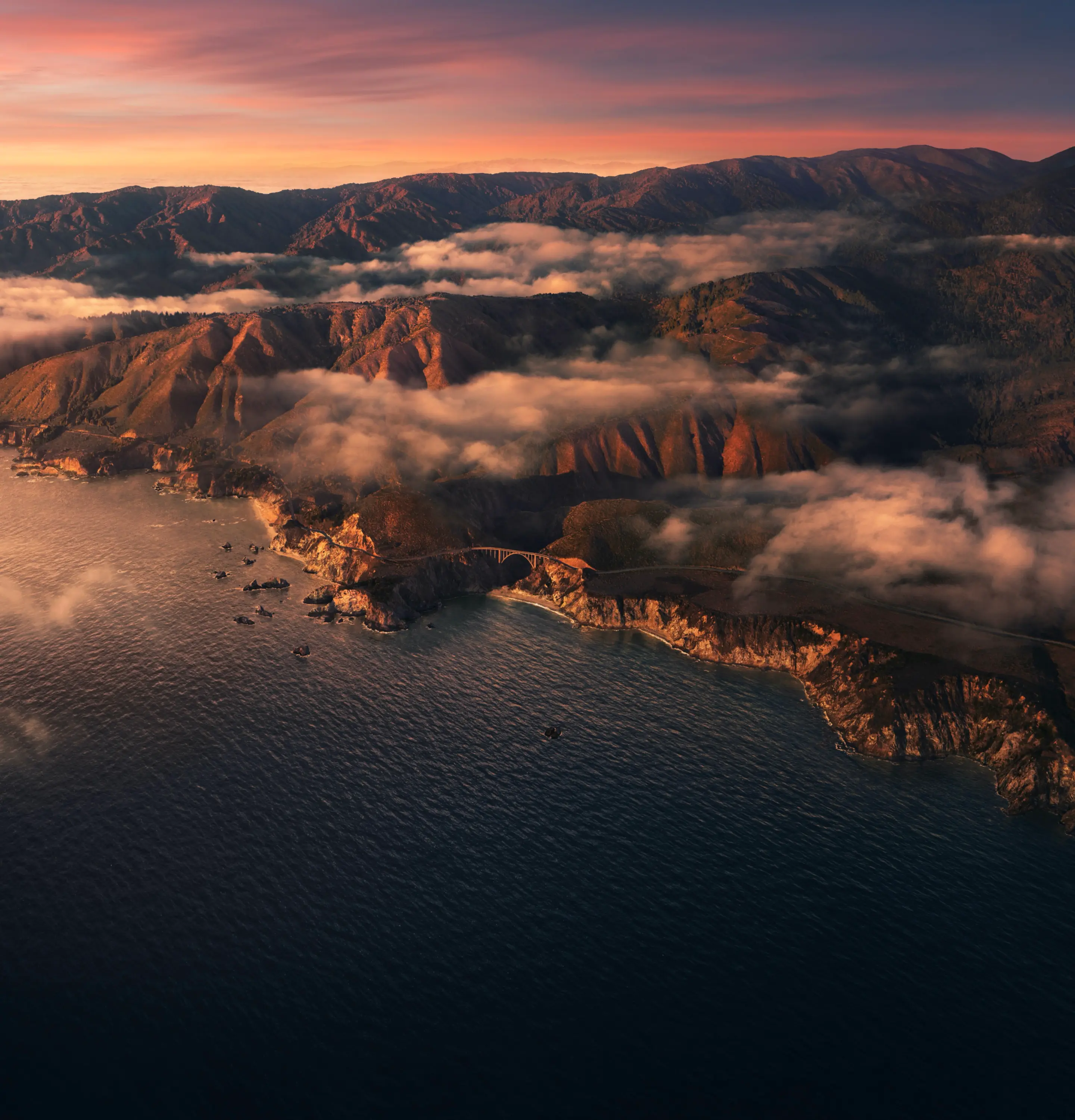 Image of a beach next to mountains